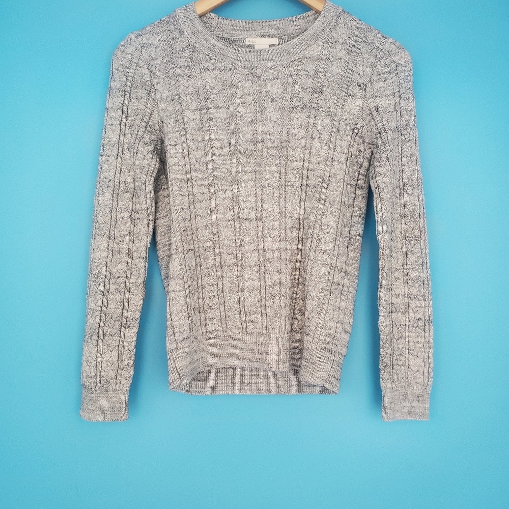 H&M Sweater Size Small Basic Gray Knit